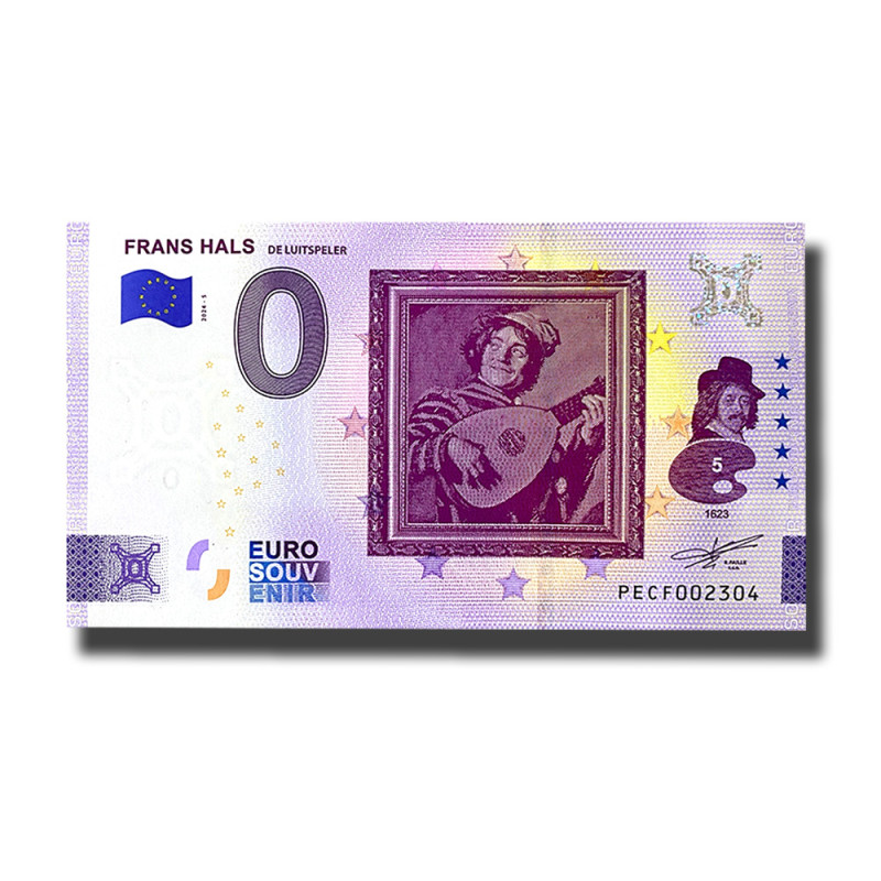 0 Euro Souvenir Banknote Frans Hals Netherlands PECF 2024-5