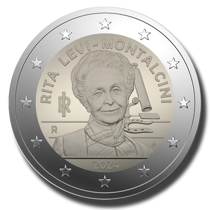 2024 Italy Rita Levi Montalcini 2 Euro Coin