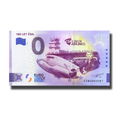 0 Euro Souvenir Banknote Let CSA Czech Republic CZBG 2023-1