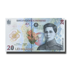 Romania 20 Lei Polymer Banknote Uncirculated