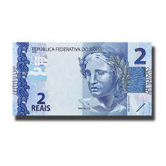 Brazil 2 Reais Banknote Uncirculated