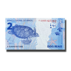 Brazil 2 Reais Banknote Uncirculated