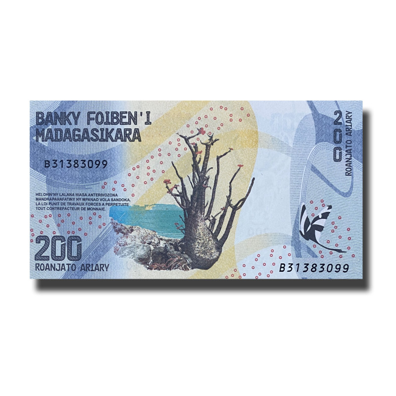 Madagascar 200 Ariary Zato Banknote Uncirculated