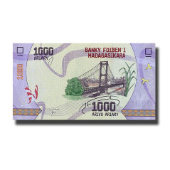 Madagascar 1000 Ariary Zato Banknote Uncirculated