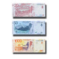 Argentina 10 20 1000 Pesos Set of 3 Banknote Uncirculated