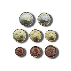 2011 Estonia Eesti Euro Coin Set of 8 Euro Coins Uncirculated