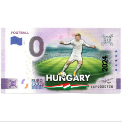 0 Euro Souvenir Banknote UEFA Cup Hungary Football Colour Italy SEFC 2024-1