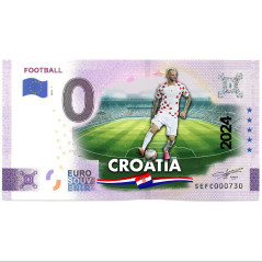 0 Euro Souvenir Banknote UEFA Cup Croatia Football Colour Italy SEFC 2024-1
