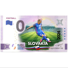 0 Euro Souvenir Banknote UEFA Cup Slovakia Football Colour Italy SEFC 2024-1
