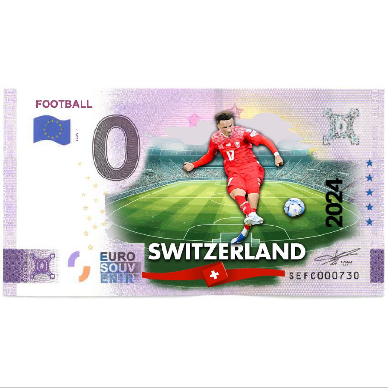 0 Euro Souvenir Banknote UEFA Cup Switzerland Football Colour Italy SEFC 2024-1