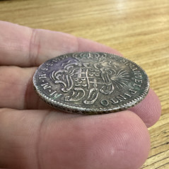 1757 Knights of Malta Grand Master Pinto 30 Tari Silver Coin EF+