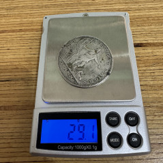 1757 Knights of Malta Grand Master Pinto 30 Tari Silver Coin EF+