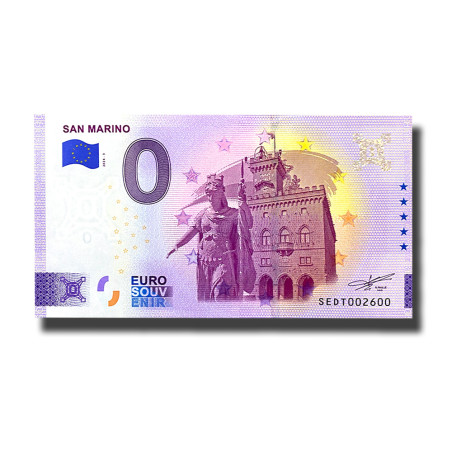 0 Euro Souvenir Banknote San Marino San Marino SEDT 2024-3