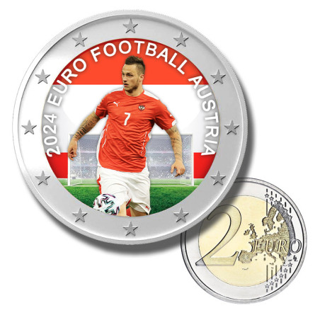 2 Euro Colour Coin EURO 2024 Austria
