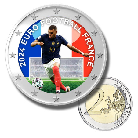 2 Euro Coloured Coin EURO 2024 France
