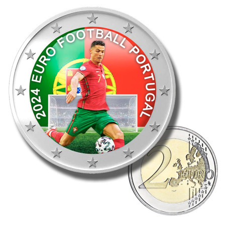 2 Euro Coloured Coin EURO 2024 Portugal