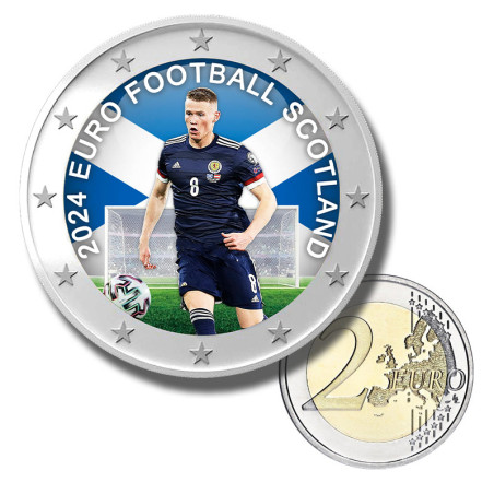 2 Euro Coloured Coin EURO 2024 Scotland