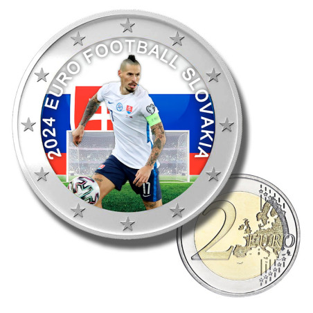 2 Euro Coloured Coin EURO 2024 Slovakia