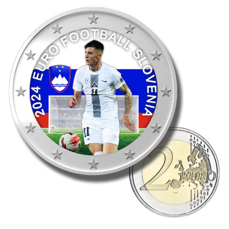 2 Euro Coloured Coin EURO 2024 Slovenia