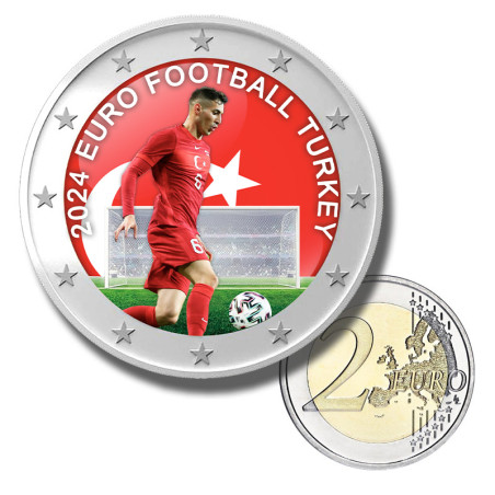 2 Euro Coloured Coin EURO 2024 Turkey
