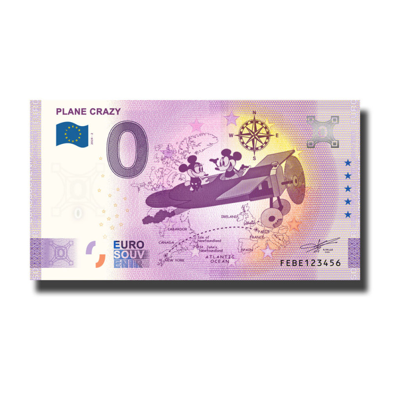 0 Euro Souvenir Banknote Plane Crazy Malta FEBE 2024-2