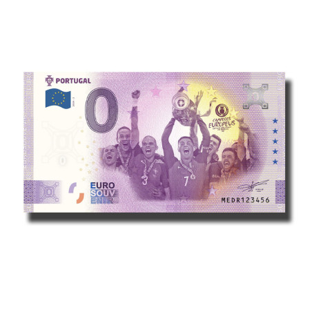 0 Euro Souvenir Banknote Portugal- Campeoes Europeus Portugal MEDR 2024-3