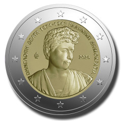 2024 Greece 150th Birth Anniversary Penelope Delta 2 Euro Coin
