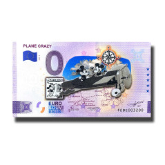 0 Euro Souvenir Banknote Plane Crazy Colour Malta FEBE 2024-2