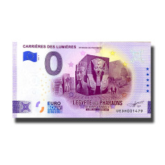 0 Euro Souvenir Banknote Carrieres Des Lumieres France UEDH 2024-9