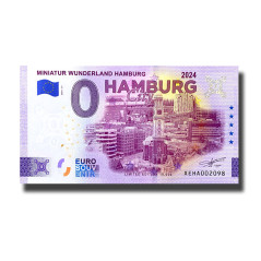 0 Euro Souvenir Banknote Miniatur Wunderland Hamburg Germany XEHA 2024-27