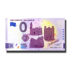 0 Euro Souvenir Banknote Simplemente-Valladolid Spain VEGJ 2024-2