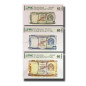 PMG 65-66 Choice Uncirculated Malta Banknote set of 3 PICK 31as 32bs, 33as 1967 1 5 10 Liri A/1 B/1 C/1