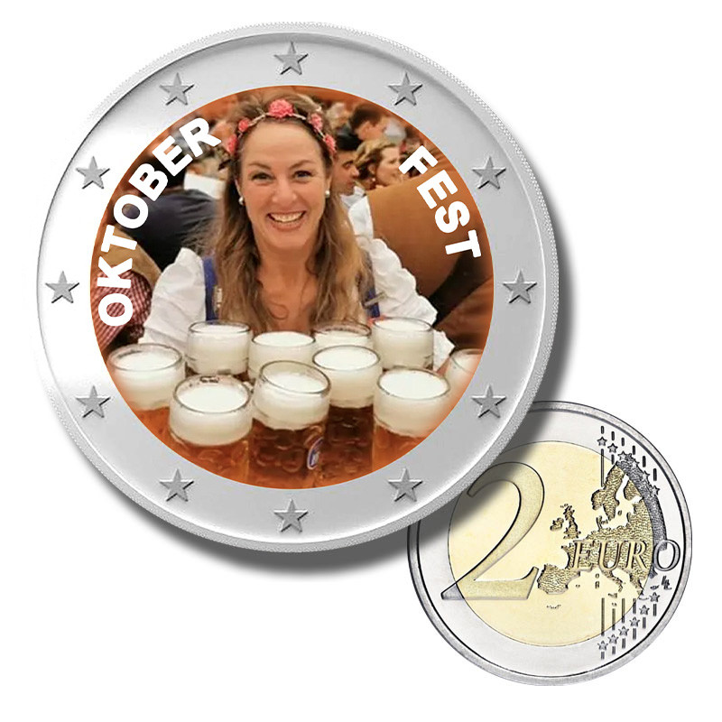 2 Euro Coloured Coin OktoberFest