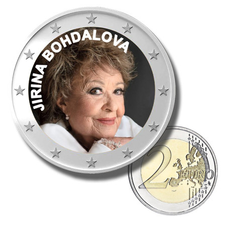 2 Euro Coloured Coin Jirina Bohdalova Actress