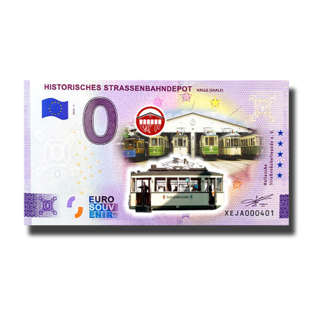 0 Euro Souvenir Banknote Historisches Strassenbahndepot Colour Germany XEJA 2024-1