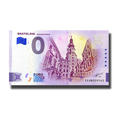 0 Euro Souvenir Banknote Bratislava- Michalska Brana Slovakia EEAB 2024-4