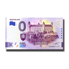 0 Euro Souvenir Banknote Bratislava Slovakia EEAB 2024-2