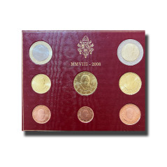 2008 Vatican Euro Coin Year Set