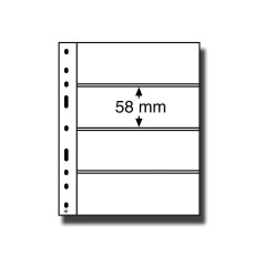 Leuchtturm Plastic pockets Optima 4C Sheets clear Pack of 5