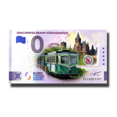 0 Euro Souvenir Banknote Drachenfelsbahn Konigswinter Colour Germany XEZA 2024-1