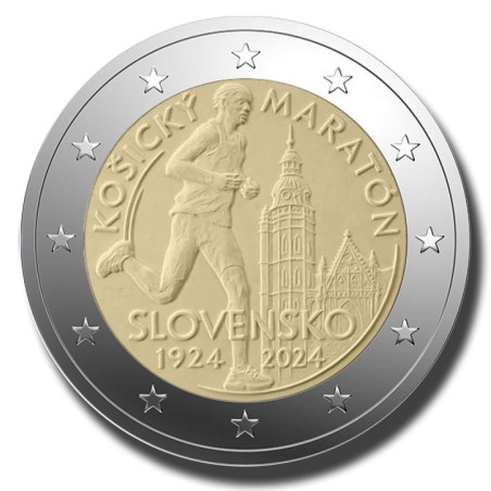 2024 Slovakia Kosice Marathon 2 Euro Coin