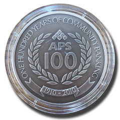 2011 Malta Commemorative Silver Medal 100th Anniversary of APS Bank