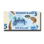 2019 Solomon Islands 5 Dollars Polymer Banknote Uncirculated