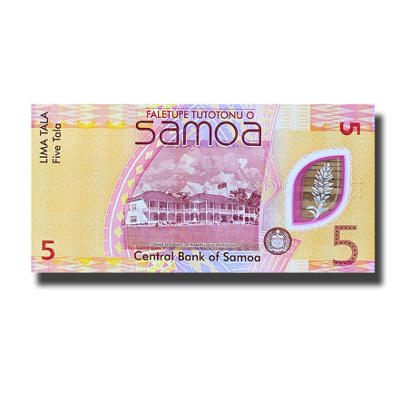 2023 Samoa 5 Tala Polymer Banknote Uncirculated