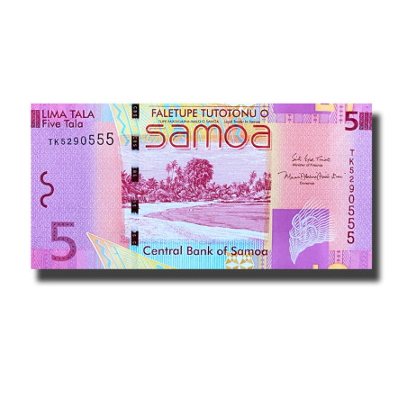 2017 Samoa 5 Tala P38c Banknote Uncirculated