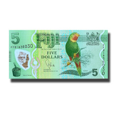 2013 Fiji 5 Dollars P115 Polymer Banknote Uncirculated