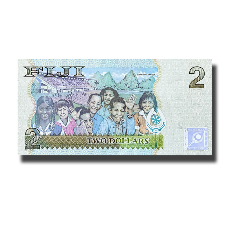 2011 Fiji 2 Dollars Queen Elizabeth P189 Banknote Uncirculated