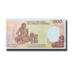 1985 Gabon 500 Cents Francs Banknote Uncirculated