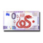 0 Euro Souvenir Banknote 2025 Lunar Year of the Snake Colour Italy SEFG 2024-1