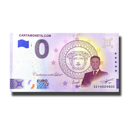 0 Euro Souvenir Banknote Cartamoneta.com Italy SEFH 2024-1